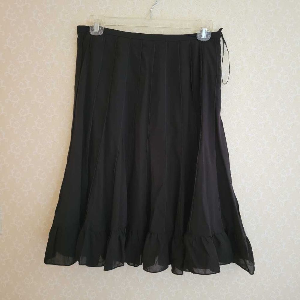 Sandra Darren black midi skirt